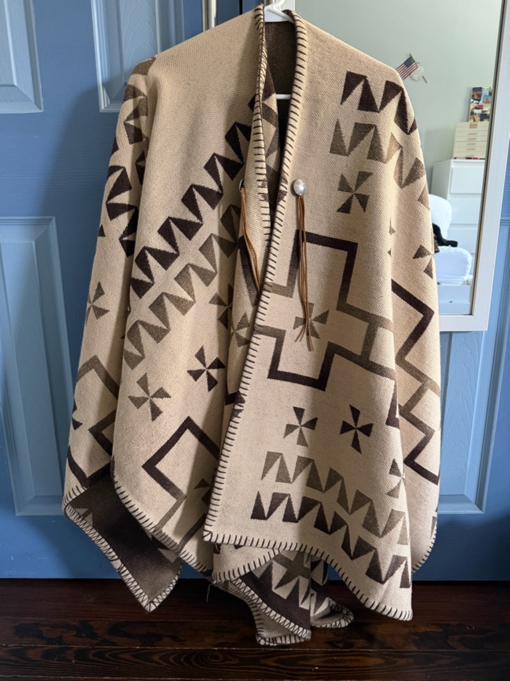 REAL & AUTHENTIC Ralph Lauren Country Knit Poncho - Brown 
RARE FIND - Picture 4 of 5